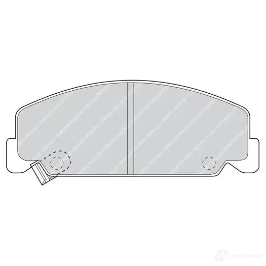 Тормозные колодки дисковые, комплект FERODO FDB708 716991 MGCMIQ 2 1330 изображение 0