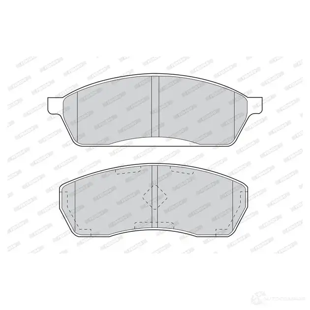 Тормозные колодки дисковые, комплект FERODO 715860 23380 2337 9 FDB1019