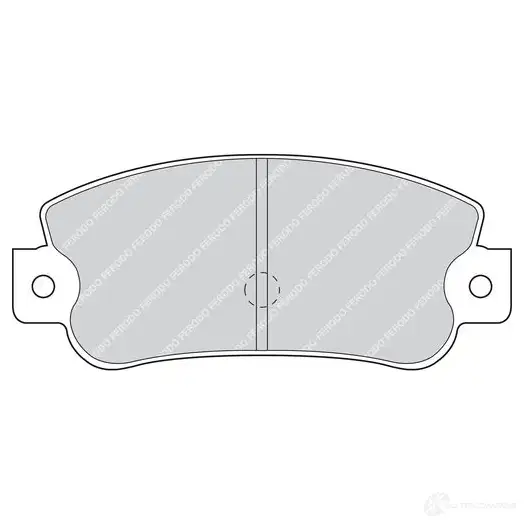 Тормозные колодки дисковые, комплект FERODO 716531 JHW3Q4N 2 0841 FDB360