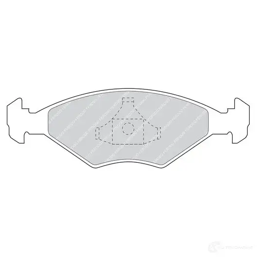 Тормозные колодки дисковые, комплект FERODO 717106 UCFQIW 219 62 FDB895 изображение 0