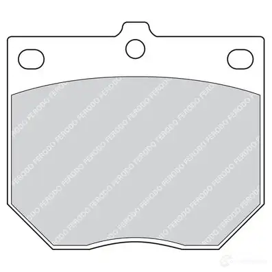 Тормозные колодки дисковые, комплект FERODO 716254 VJZ65 FDB169 20 289