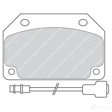 Тормозные колодки дисковые, комплект FERODO 716451 FDB203 2 0573 20590 изображение 0