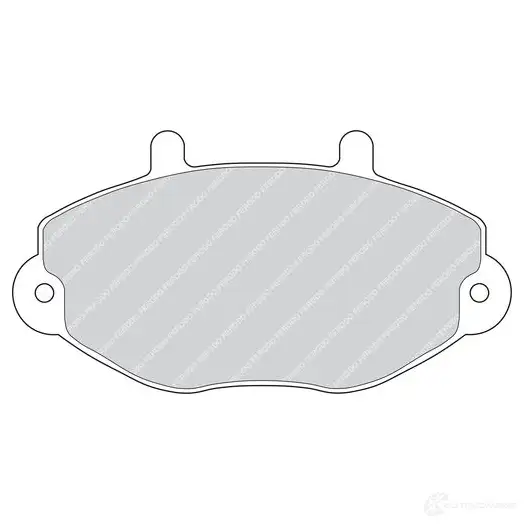 Тормозные колодки дисковые, комплект FERODO 716988 CWA HQ FDB701