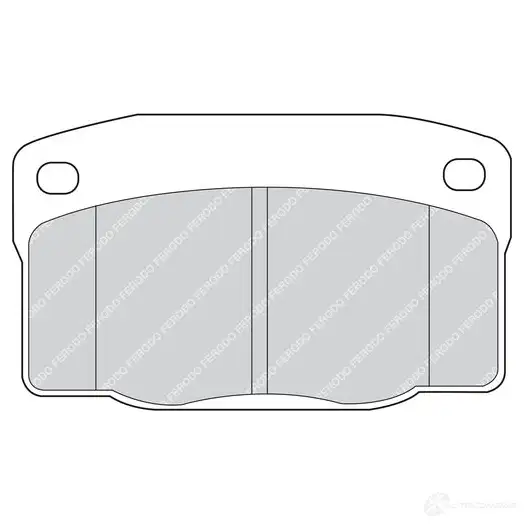 Тормозные колодки дисковые, комплект FERODO 715872 FDB1036 S T5TU изображение 1