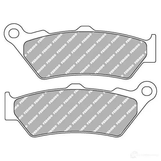 Тормозные колодки дисковые, комплект FERODO FDB2006ST S H3L2DJ 4403507 5016687238679