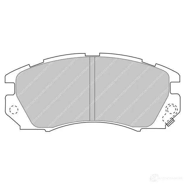 Тормозные колодки дисковые, комплект FERODO 5 YK0W6P 5016687212778 FCP948H 4403484