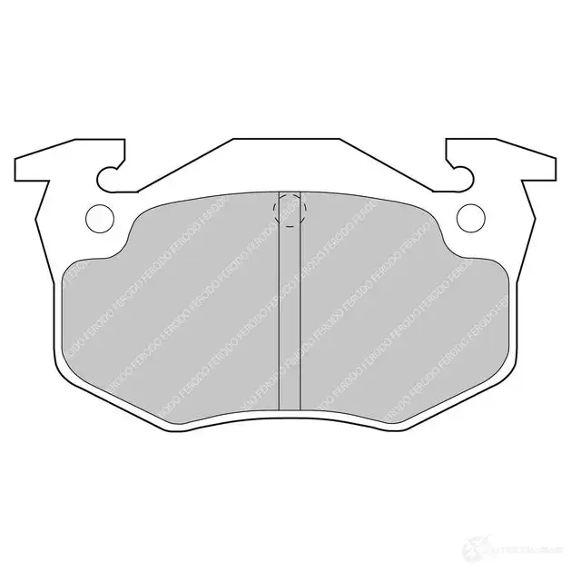 Тормозные колодки дисковые, комплект FERODO 4403732 5016687314373 FDS558 7JU UO2
