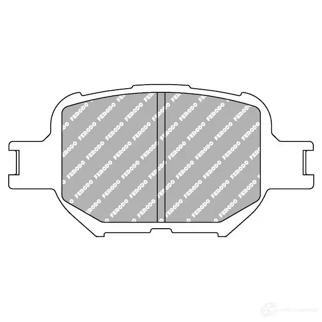 Тормозные колодки дисковые, комплект FERODO FDS1528 5016687347470 4403673 84CB Q
