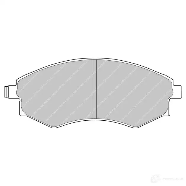 Тормозные колодки дисковые, комплект FERODO FDS600 4403740 5016687315172 O62J X