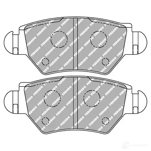 Тормозные колодки дисковые, комплект FERODO JS1U I7 FDS1294 4403643 5016687310672 изображение 0