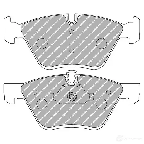 Тормозные колодки дисковые, комплект FERODO EWUQP V 4403697 4044197419159 FDS1773 изображение 0