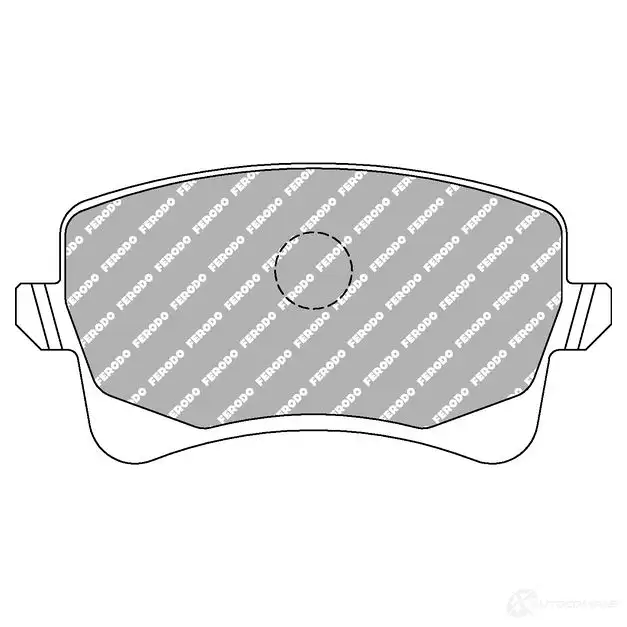 Тормозные колодки дисковые, комплект FERODO 7BE 4LJS 4403717 4044197770755 FDS4050
