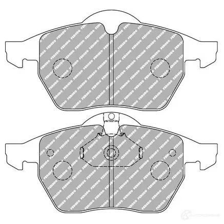 Тормозные колодки дисковые, комплект FERODO ZZ XLL4A FDS1068 4403627 5016687309171