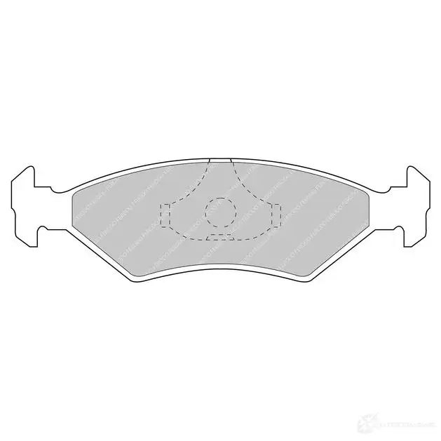 Тормозные колодки дисковые, комплект FERODO 7YMT N FCP206R 4403229 5016687101270 изображение 0