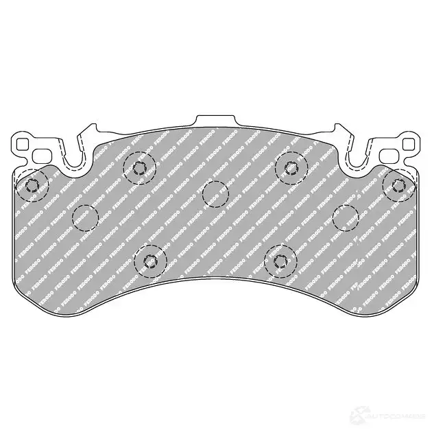 Тормозные колодки дисковые, комплект FERODO 6 457V FCP4468H 4044197941551 4403319 изображение 0