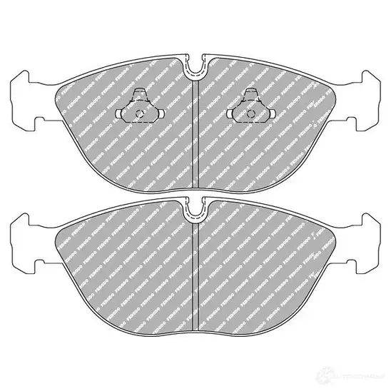 Тормозные колодки дисковые, комплект FERODO V 5O5T 4044197662630 4403003 FCP1001Z