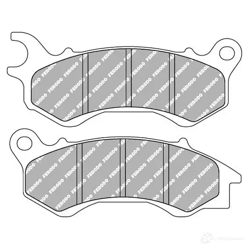 Тормозные колодки дисковые, комплект FERODO 8R SKN FDB2256EF 4044197836734 4403581