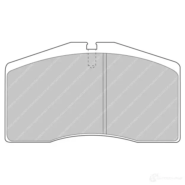 Тормозные колодки дисковые, комплект FERODO 4403475 FCP891H 5 IWLBK 5016687212174