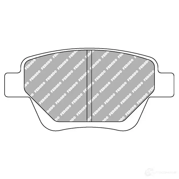 Тормозные колодки дисковые, комплект FERODO 4403301 4044197639809 0 8XRQ FCP4316H
