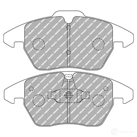 Тормозные колодки дисковые, комплект FERODO I 24ML FCP1641Z 4403174