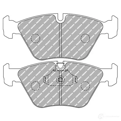 Тормозные колодки дисковые, комплект FERODO FCP1073Z 4403019 4044197630240 2WK99 A