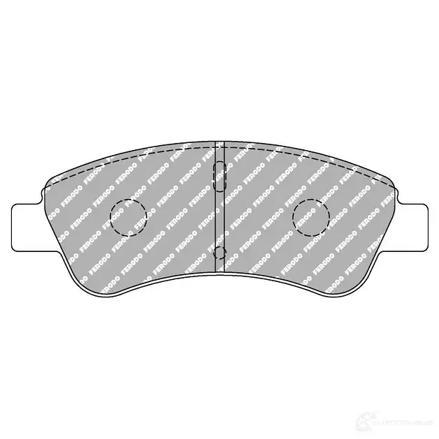 Тормозные колодки дисковые, комплект FERODO FCP1399H 5016687259872 4403102 VIBV M изображение 0