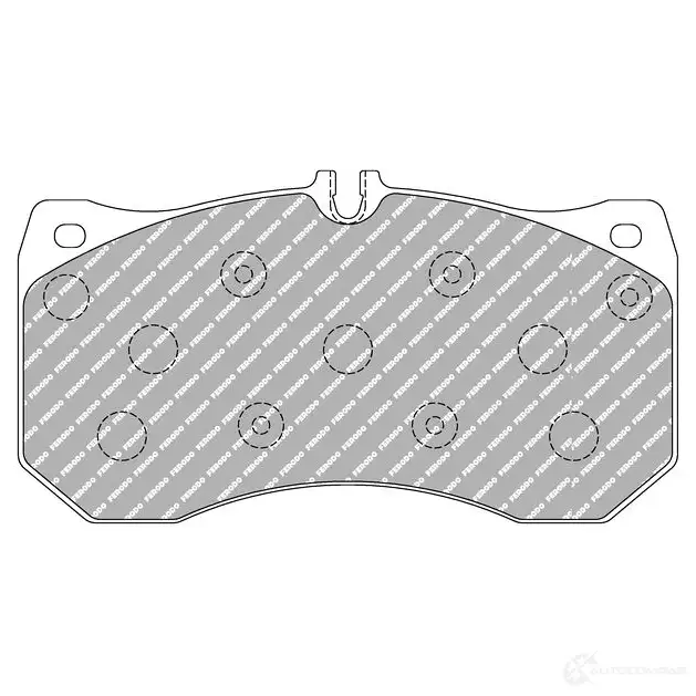 Тормозные колодки дисковые, комплект FERODO FCP4466H 4403317 4044197916122 L4 ERHOH