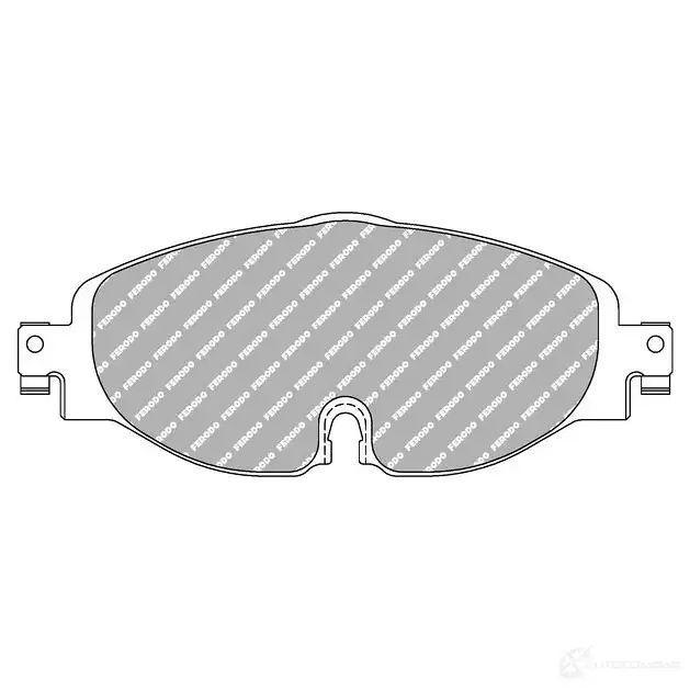 Тормозные колодки дисковые, комплект FERODO 4403316 FCP4433H 0E8 BZ 4044197675777