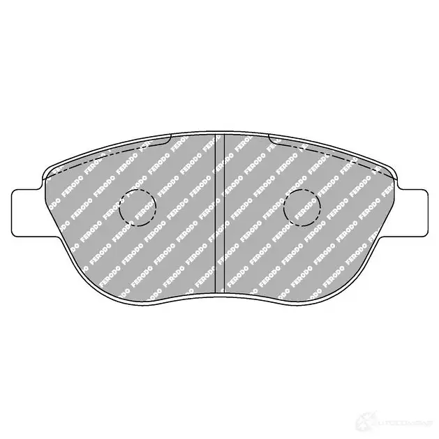 Тормозные колодки дисковые, комплект FERODO FCP1467R 5016687261172 5TOBF X 4403120
