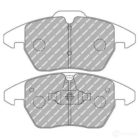 Тормозные колодки дисковые, комплект FERODO 4403172 FCP1641R 42 LU62 изображение 0