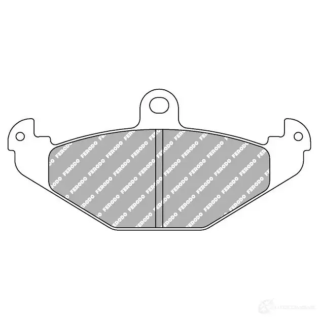 Тормозные колодки дисковые, комплект FERODO TN U87 4044197410064 4403144 FCP1560R