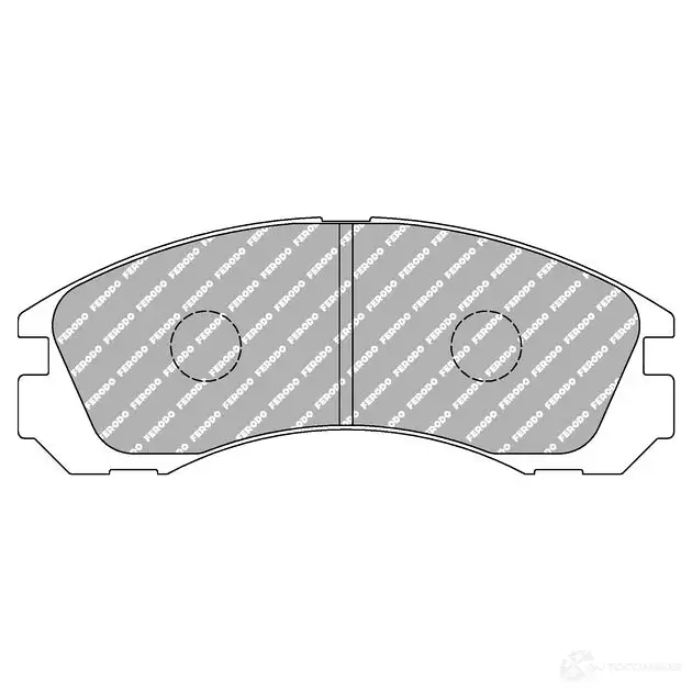 Тормозные колодки дисковые, комплект FERODO 57N EF9 4403407 5016687270778 FCP765R