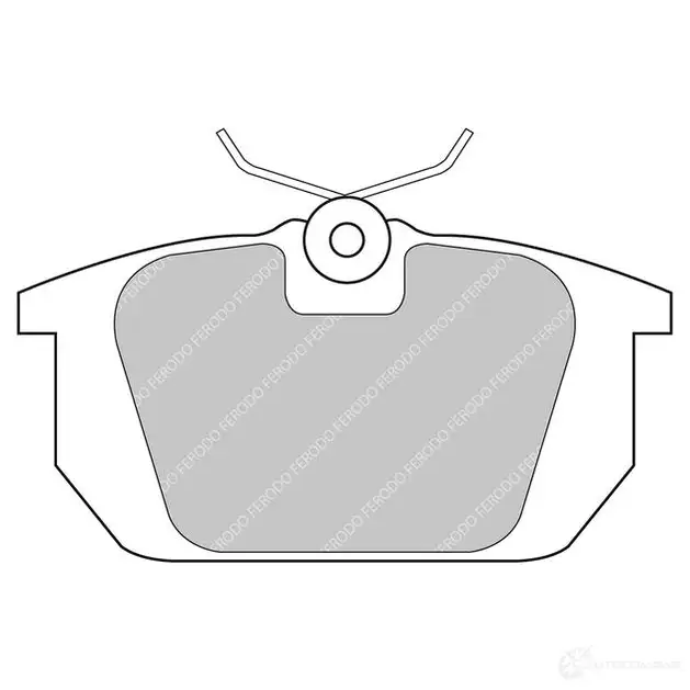 Тормозные колодки дисковые, комплект FERODO 4403282 5016687204575 FCP409H 0VU4PC 7