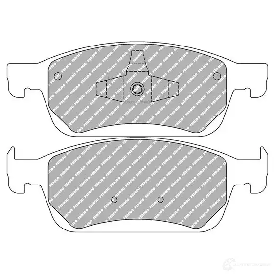 Тормозные колодки дисковые, комплект FERODO FCP4416H 4403309 YV2B XV8 4044197688562