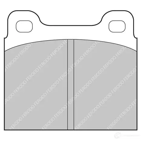 Тормозные колодки дисковые, комплект FERODO 5016687101874 G1NW JU 4403244 FCP2R изображение 0