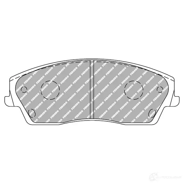Тормозные колодки дисковые, комплект FERODO 4403225 XD0 C1Q 4044197498970 FCP1954H
