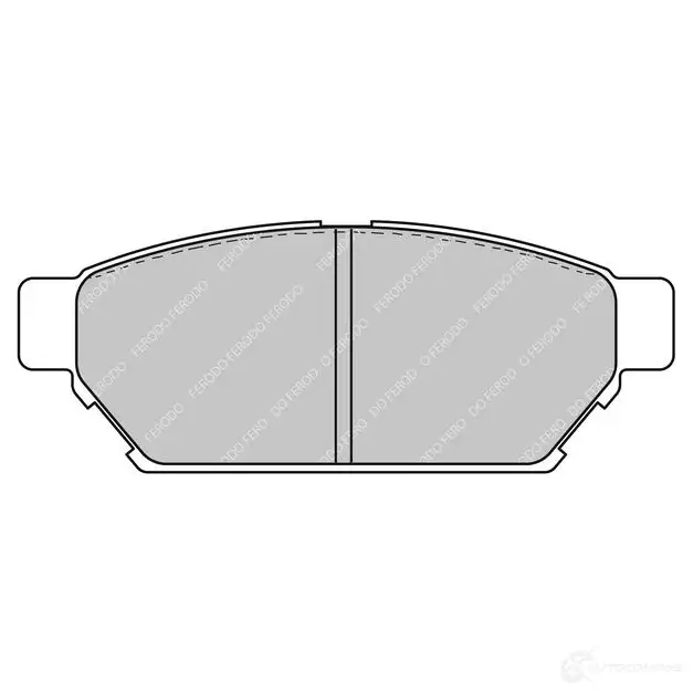 Тормозные колодки дисковые, комплект FERODO 5016687255072 4403047 FCP1283R XZ QICQ5