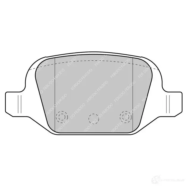Тормозные колодки дисковые, комплект FERODO 4403652 0OHR8P J 5016687347173 FDS1324