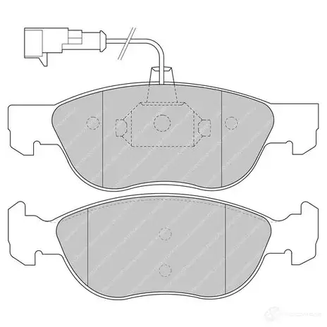 Тормозные колодки дисковые, комплект FERODO Z0E CWFZ 5016687308877 4403624 FDS1056