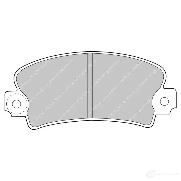 Тормозные колодки дисковые, комплект FERODO 4403400 5016687208870 ZD4M 77 FCP72H изображение 0