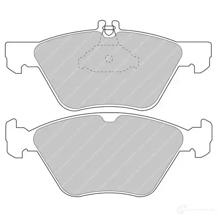 Тормозные колодки дисковые, комплект FERODO 5016687306071 FCP1050H 4403008 5RSXBW D