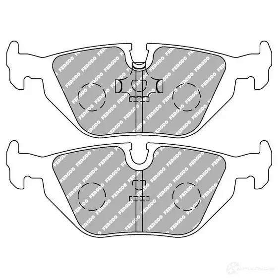 Тормозные колодки дисковые, комплект FERODO 3 DOGRDA 4403461 FCP850Z изображение 0