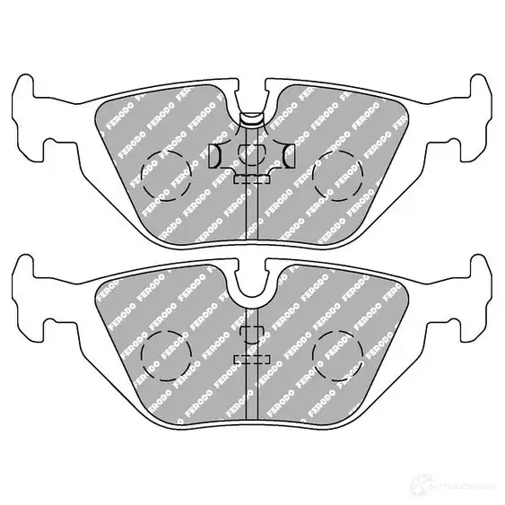 Тормозные колодки дисковые, комплект FERODO 11Z 44X 4044197498512 4403460 FCP850W