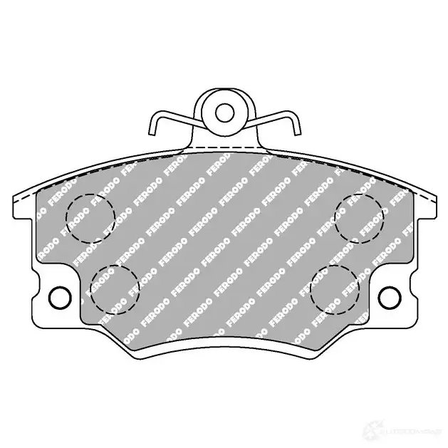 Тормозные колодки дисковые, комплект FERODO 4403256 FCP370W KO3L 1S