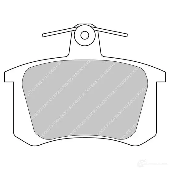 Тормозные колодки дисковые, комплект FERODO 4403371 J3BJ 12 FCP596H 5016687207576