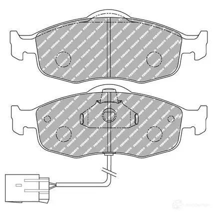 Тормозные колодки дисковые, комплект FERODO FDS766 5016687316575 4403759 IMOX N