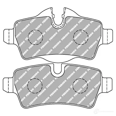 Тормозные колодки дисковые, комплект FERODO FCP1975H 4044197688579 4403226 NHB WU6