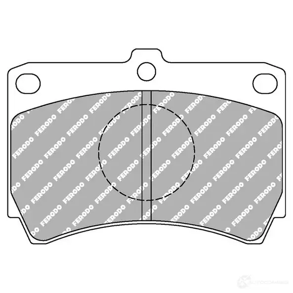 Тормозные колодки дисковые, комплект FERODO 4403336 8 N9EQ7U FCP487H 5016687205770