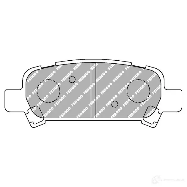 Тормозные колодки дисковые, комплект FERODO G TSG771 4403654 FDS1333 5016687311273