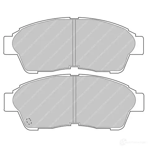 Тормозные колодки дисковые, комплект FERODO FCP867H 6O16 5F5 4403469 5016687275179